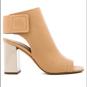 Vince Faye Bootie in Nude & Pewter